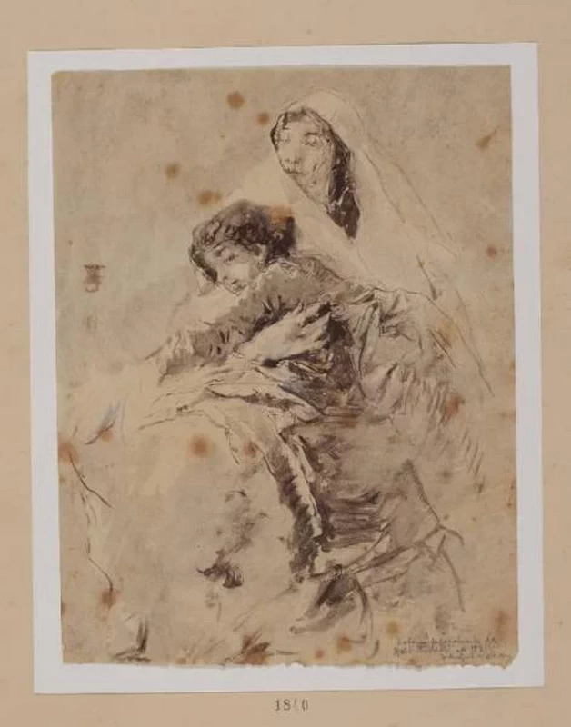 Donna con bimba (chioggiotta) - Civiche Raccolte Grafiche e Fotografiche. Milano
